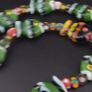Vintage Venetian Style Fish Desgin & Mix Eyes Glass Beads Necklace Image 2