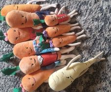 Kevin the carrot soft toys