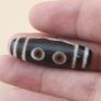 Vintage 5 Eyes Himalayan Tibetan Agate Dzi Bead Amulet Pendant Image 10