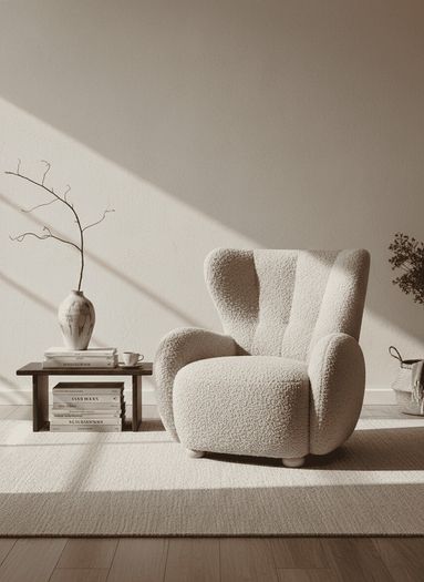 Tidepool Boucle Lounge Chair