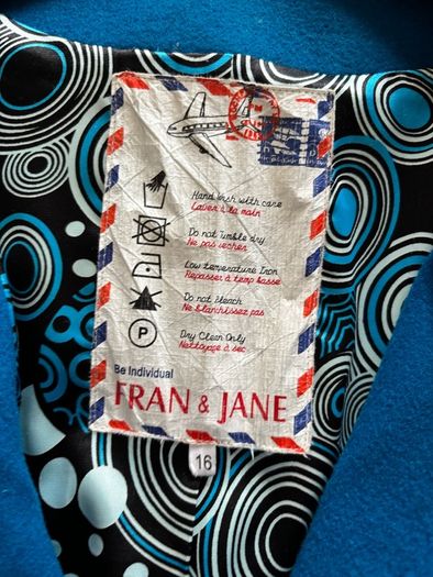 Fran and Jane Coat - Size 16