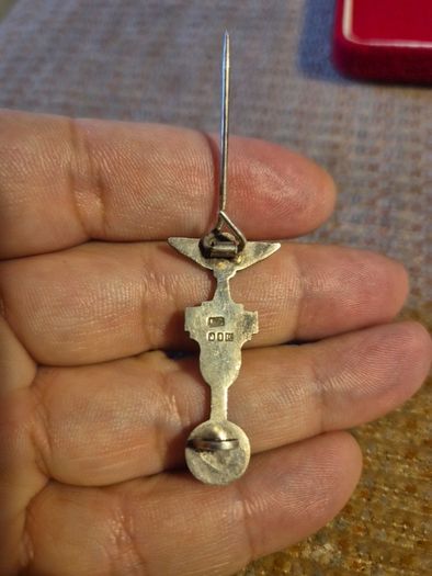 Unique Item 1930s-40s  Sterling Silver Legio Mariae Brooch. Legion of Mary.