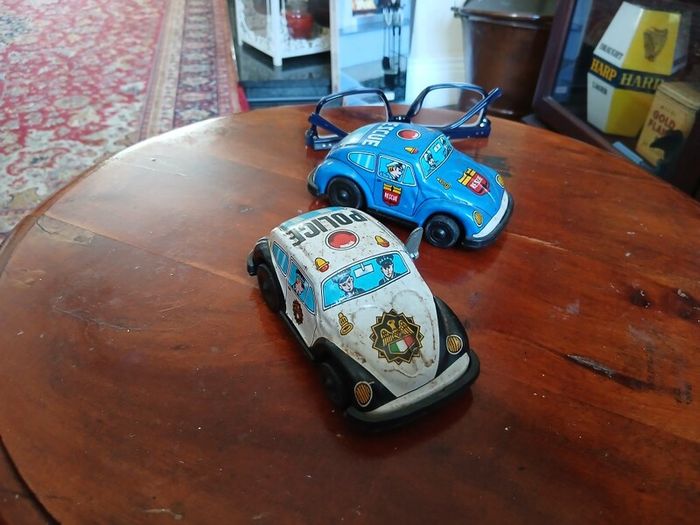 Vintage Made in Korea tin cars