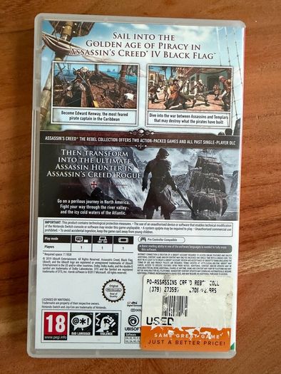 Assassins Creed - The Rebel Collection - Nintendo Switch