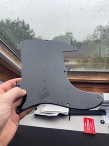 esquire single ply black pickguard