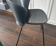 Grey dining room chairs