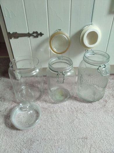 Glass Jars X 3