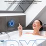Shower Speaker Bluetooth FM Radio IPX7 Waterproof 12H Playtime RGB Lights Portable Speakers Wireless Bluetooth Mini Speaker with Suction Cup Hook for Bathroom Party Travel Outdoor Image 6