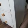 bedside lockers cream/ natural wood Image 3