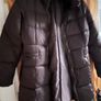 Brown Padded Coat With Built In Hood Image 2