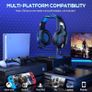 Gaming Headset with Mic for PS4 Xbox Series X|S Nintendo Switch Xbox One PS5 PC, Wired RGB Lights Over Ear Gaming Headphones with Surround Sound & One-key Mute (3.5mm Splitter Cable Included) Image 3