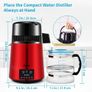 Water Distiller, 1 L/H, 4L Distilled Water Maker with 0-99 H Timing, 750W Countertop Water Purifier with Dual Temp Display Image 6