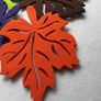 Leaves Felt Coaster Autumn Shape Set of 4 Image 2