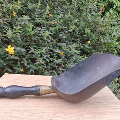 Victorian Brass Coal Scuttle Shovel