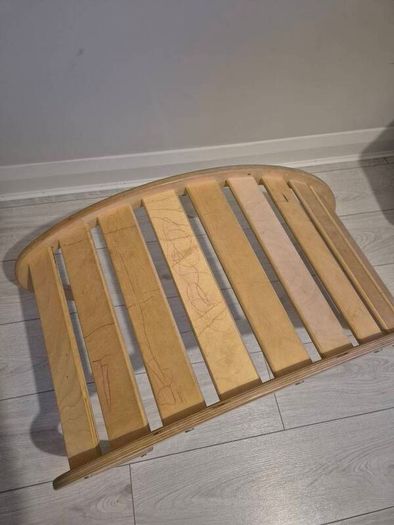 Wooden rocker and climber baby toy