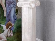 main image for ad Ionic Column Antique Pedestal White Decorative Column Garden Ornament  Indoor Outdoor