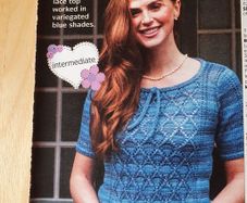 New - A Knitting Pattern - A Rib Lace Top - E