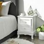 Set Of Two Bedside Lockers White Image 3