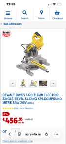 dewalt saw never used