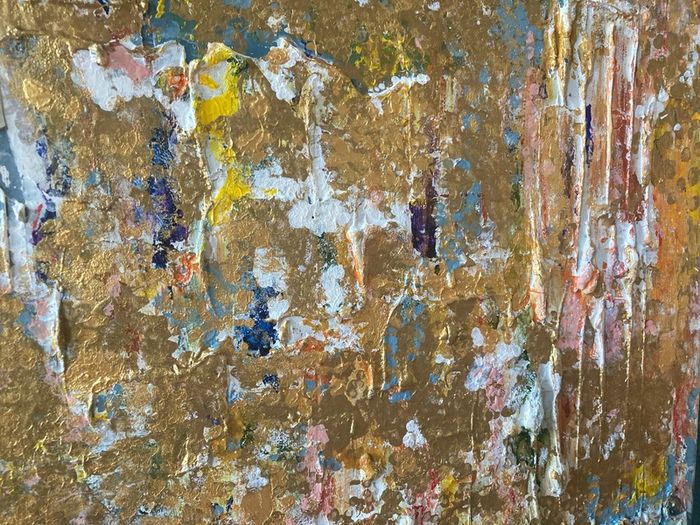 Architectural Opulence Meets Quiet Luxury Original Abstract Art Irish Artist Gold Art Gold Painting