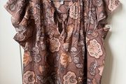 Next women ladies floral blouse t-shirt top, mint condition