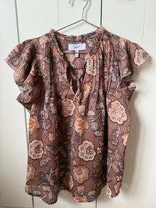 Next women ladies floral blouse t-shirt top, mint condition
