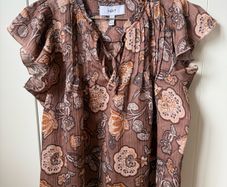 Next women ladies floral blouse t-shirt top, mint condition