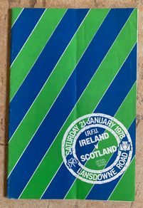 Very Rare 1978 Ireland v Scotland - Five Nations Championship Programme