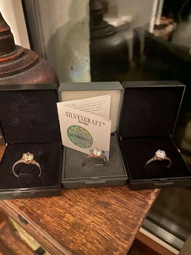 Three Silver rings