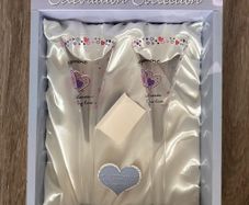 Celebration Collection Engagement Champagne Flutes (Set of 2) - Brand New