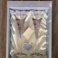 Celebration Collection Engagement Champagne Flutes (Set of 2) - Brand New
