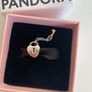 Pandora Two Tone Lock and 14k Gold Key Charm Image 7