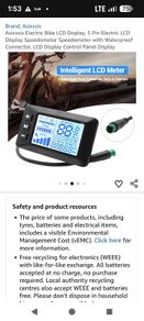 E-bike LCD display