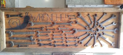 Vintage Snail Wrench display