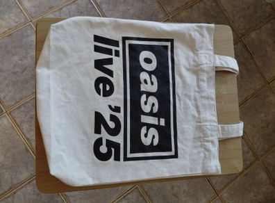 oasis London tote bag + hat + pins + wrist band