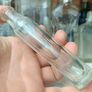 483 - Set of 7 Vintage Clear Glass Screw Cork Top Collectible Decorative Bottles Image 2