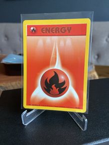 Pokemon Base set Fire energy 98/102 Near Mint Condition