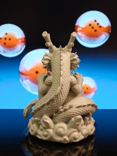 3D Printed Shenron & Dragon Ball Figurine