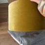 large gold drum lamp shade Image 3