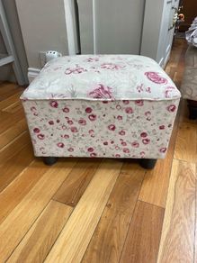 stool floral footstool