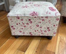 stool floral footstool
