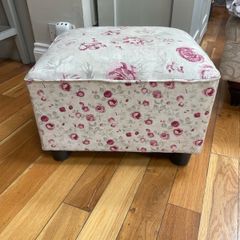 stool floral footstool