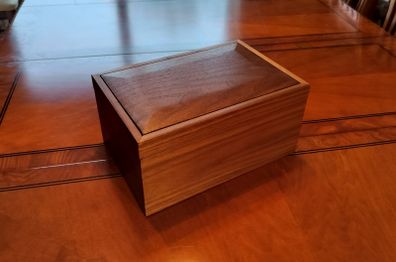 Handcrafted Keepsake Box - Black Walnut