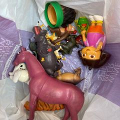 small bag of mixed figurine toys