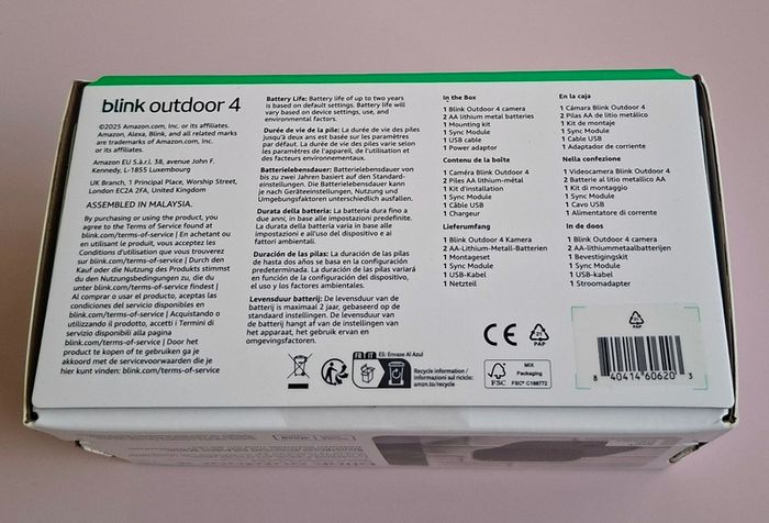 Blink Outdoor 4 Camera (Sync Module Core included)