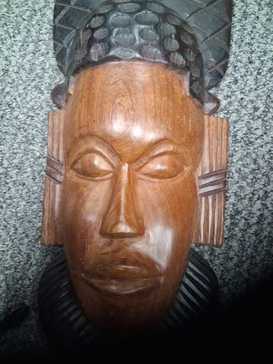 vintage African wall plaque