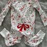 Christmas onesie with a cute bow at the back, 3-4 years (will fit a bigger child) Image 2