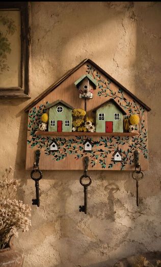 Handcrafted wooden key holder!