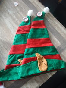 Xmas Christmas Stock Hats Santa And Elf