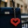 Heart beaded charm | Cholpan | perfect valentines gift Image 2